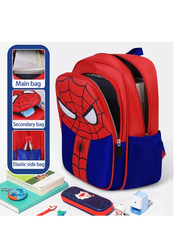 GUDOO حقيبة ظهر للأطفال بشخصيات الأبطال الخارقين - حقيبة مدرسية متينة وخفيفة الوزن للأولاد مع أقسام واسعة وتصميم رائع. - Image 3