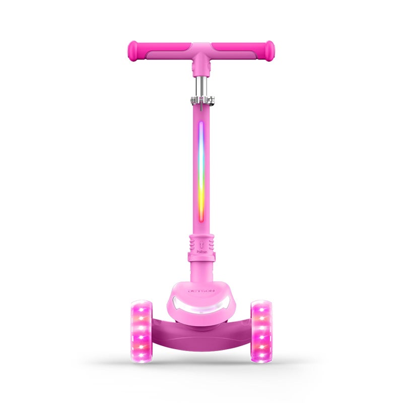 Jetson Leap 3-Wheel Kick Scooter, Portable Scooter for Kids with Light-Up Frame and Wheels, Folding Design, Adjustable Handlebar Height, 4.7-Inch Wheels, Ages 3+ - Image 5