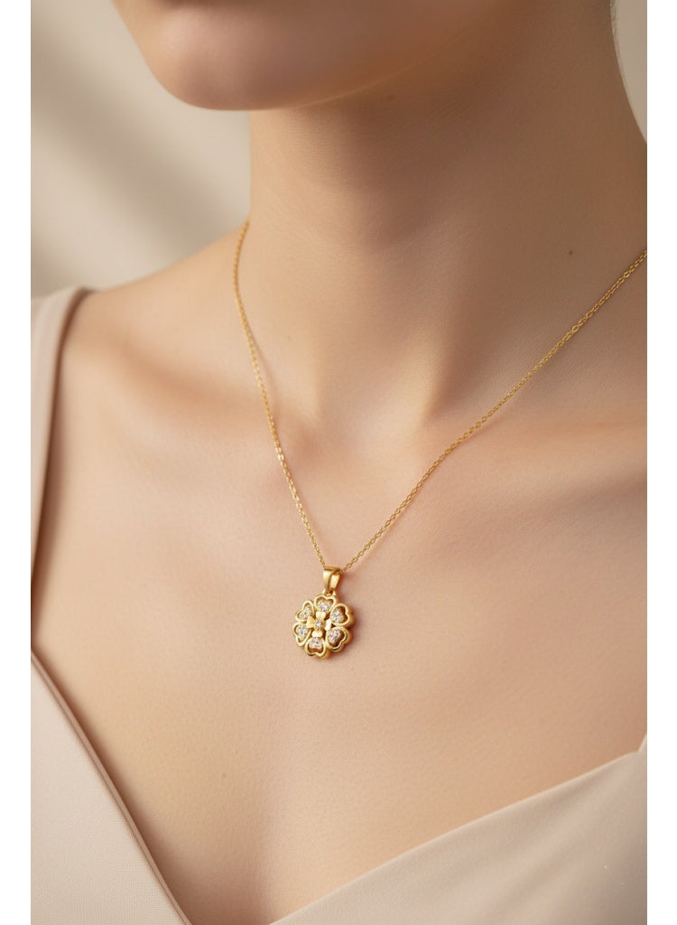 فلافي سلسلة حريمي بدلاية على شكل زهرة مرصعة بالكريستال – تصميم أنيق - Image 1