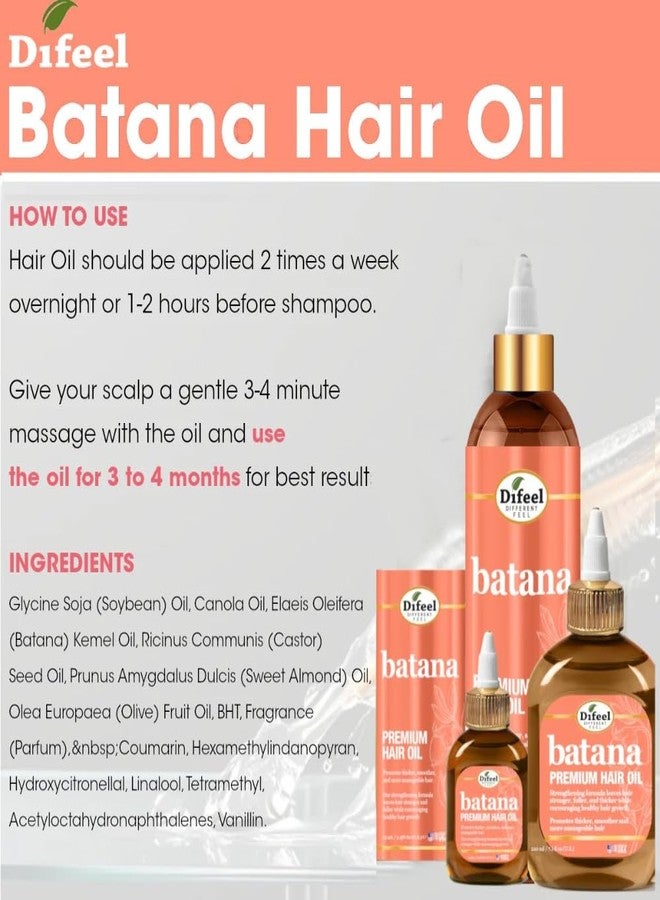 Difeel Batana Hair Oil Blend 2.5 Ounce (Travel Size) - Nourishing Batana Hair Growth Oil Treatment - Image 2