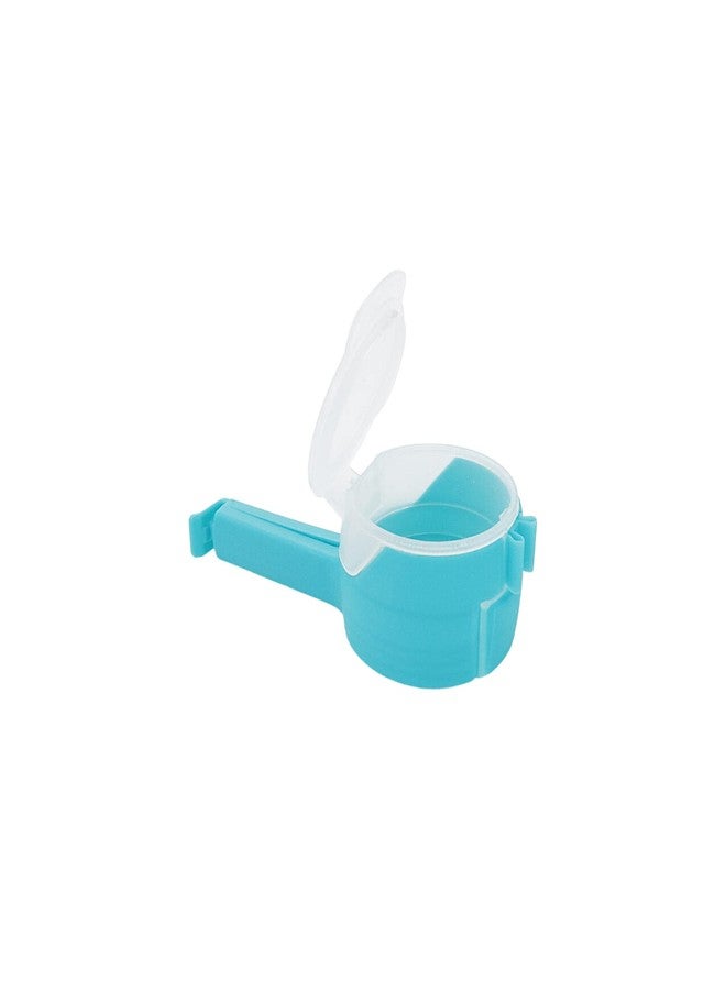 Sscon 4Pcs Food Storage Sealing Clips Plastic Food Bags Clips with Pour Spouts for Snacks Blue - Image 3