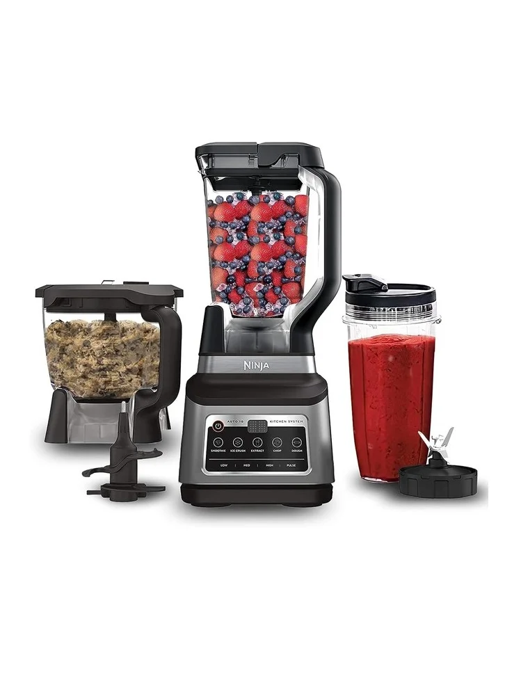 Ninja Ninja 3-IN-1 Food Processor 1200 W, Black/Gray, BN801ME