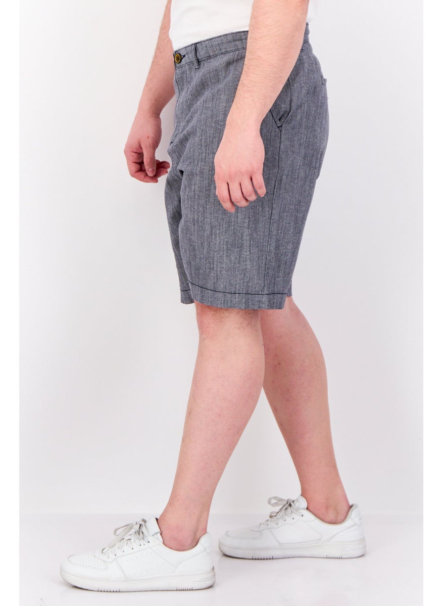Jachs New York Men Regular Fit Heather Short, Grey  - Image 2