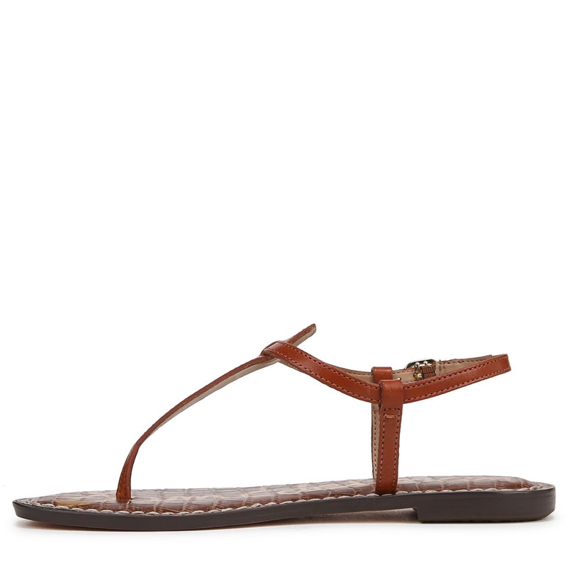 Sam Edelman Women's Gigi Flat Sandal, Kona Brown Leather, 7 - Image 2