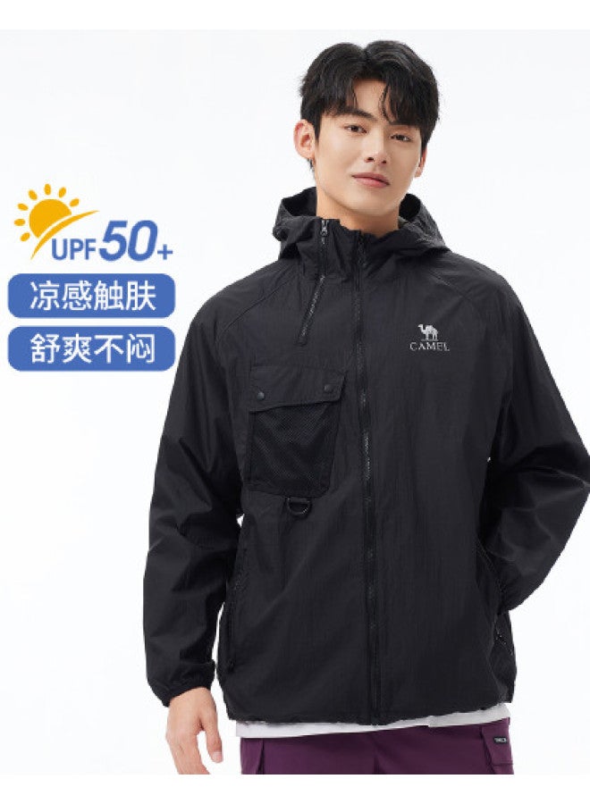 camel Outdoor Sun Protection Jacket 2025 Spring/summer Sun Shade Sunscreen Fashion Comfortable Breathable Casual Jacket Unisex Sun Protection Jacket - Image 1
