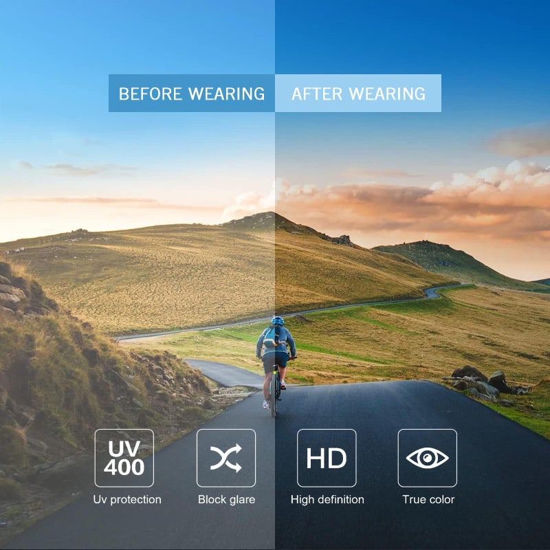 MAXJULI XL Z87 Sunglasses for Big Wide Heads Men TR90 Ultralight UV400 Protection Glasses Z8225(Black/Extra Dark Polarized) - Image 2