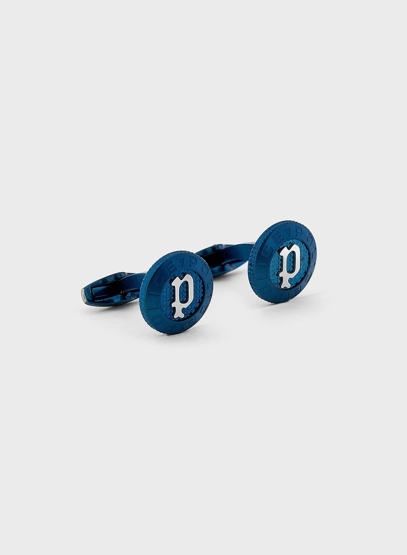 POLICE Stud Cufflinks