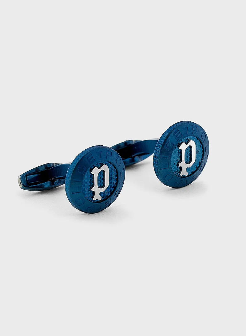 POLICE Stud Cufflinks