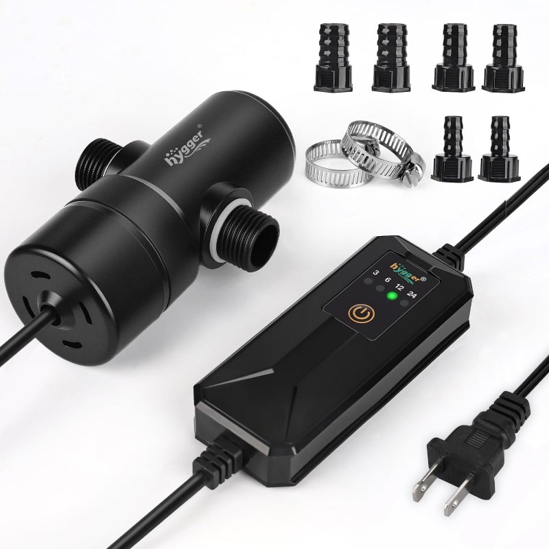 hygger 5W Aquarium UV Light with Timer 360 Protective Shield Clean Light for Crystal Clear Green Water Submersible Fish Tank Cleaner for 1040 Gallon Freshwater Saltwater Aquariums - Image 2