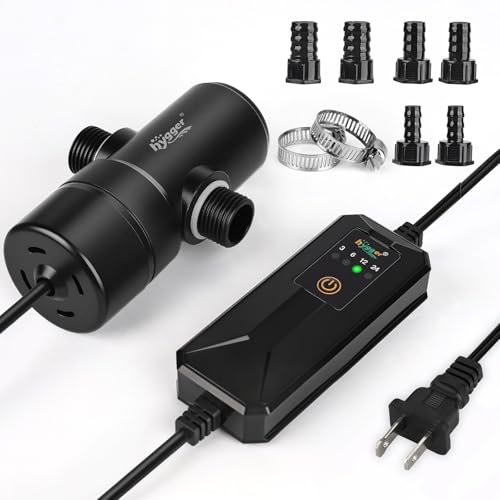 hygger 5W Aquarium UV Light with Timer 360 Protective Shield Clean Light for Crystal Clear Green Water Submersible Fish Tank Cleaner for 1040 Gallon Freshwater Saltwater Aquariums - Image 1