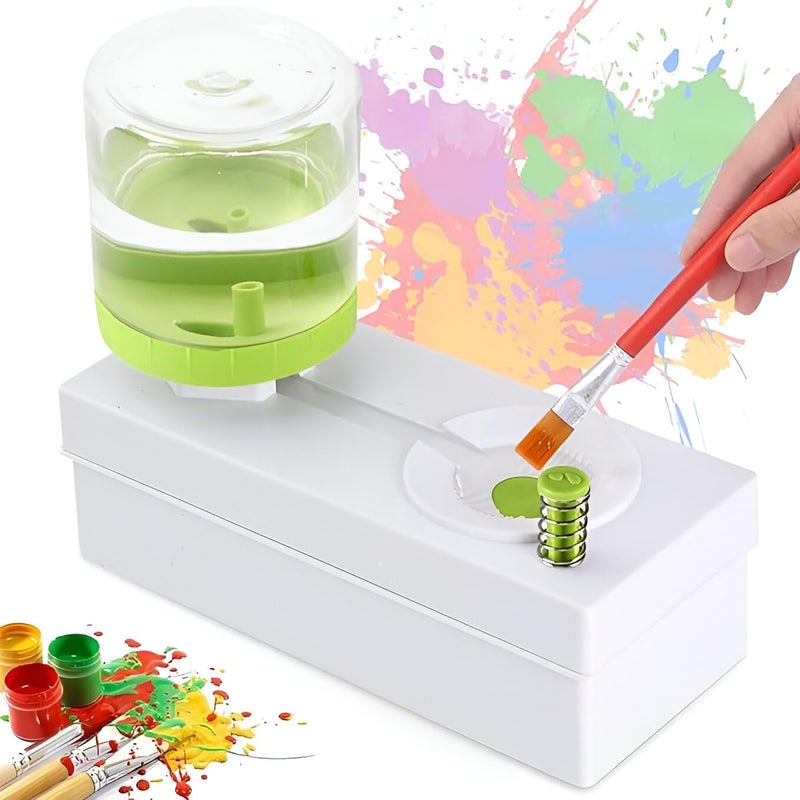 Lansing Paint Brush Cleaner Brush Rinser with Drain Water Circulation Paintbrush Scrubber Cleaner Rinser Cup for Acrylic, Watercolor, Oil and Water-Based Paints Art Supplies Paint Brush Cleaner Tool - Image 1