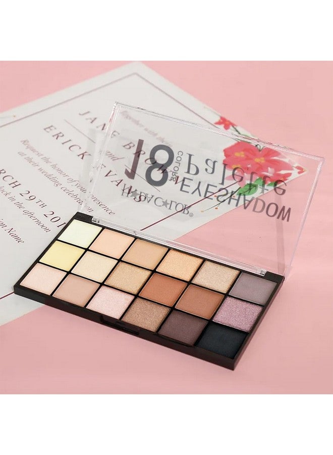 أدبيني لوحة ظلال عيون لامعة غير لامعة مكونة من 18 لونًا 30 جرام | مجموعة ساحرة من الظلال العارية طويلة الأمد | اكشفي عن عينيك بسيمفونية من الجمال الذي لا مثيل له (Shade-02) - Image 2