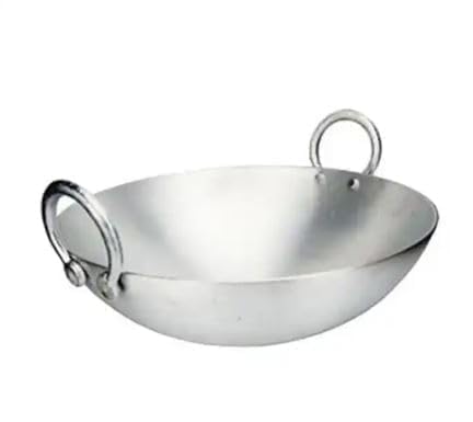 Shopsidex Aluminum Kadhai | Non Induction Kadai | Without Non Stick | Silver (2.5 L) - Image 2