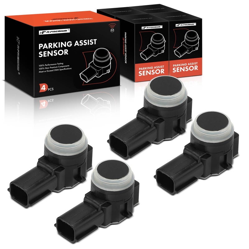 A-Premium APremium 4PC Reverse Backup Parking Assist Sensor Compatible with Chevrolet GMC Buick Cadillac Models Silverado 1500 2500 3500 HD Sierra Tahoe Yukon Malibu Escalade Impala Enclave Trax