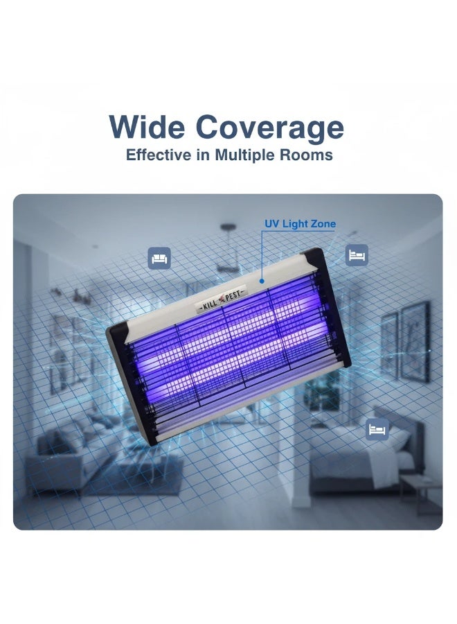 Y&D High-Efficiency Indoor Mosquito Killer - 20W Electric Bug Zapper with 2800V Grid, Plug-in Hanging Insect Trap for Mosquitoes, Flies, Moths - Image 5