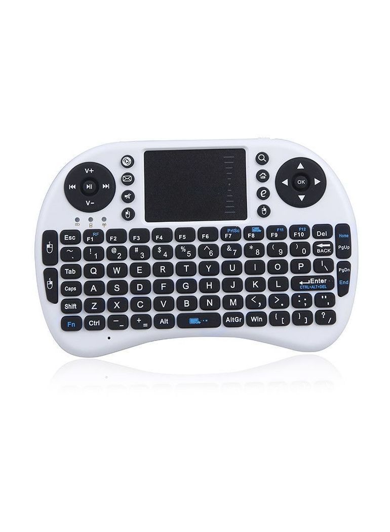 NIBEMINENT 2.4G Mini Wireless QWERTY Keyboard And Mouse White - Image 1