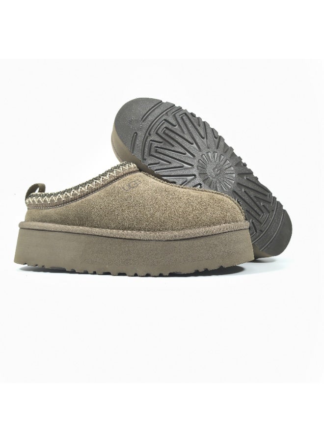 UGG cotton plus velvet thick bottom comfortable low-top Baotou shoes - Image 1