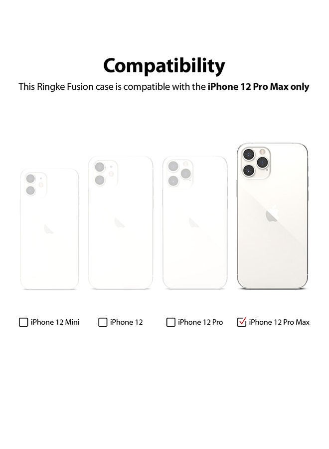 NIBEMINENT Protective Case Cover For Apple iPhone 12 Pro Max Smoke Black - Image 2