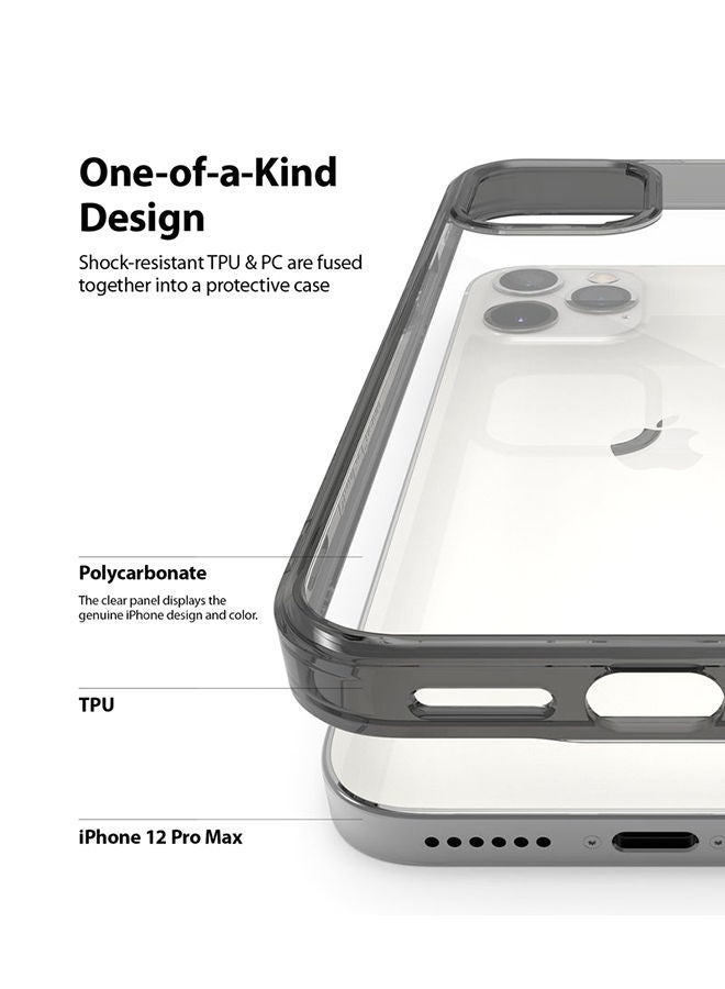 NIBEMINENT Protective Case Cover For Apple iPhone 12 Pro Max Smoke Black - Image 4