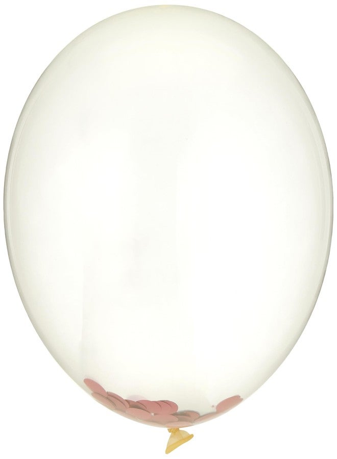 Just Party Confetti Balloons - Pack of 10 (Pink) - Image 2