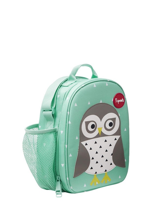 3 Sprouts Kids Lunch Bag - Durable Lunch Box for Boys and Girls - Kids Lunch Box - Perfect for Daycare, School and Travel - Insulated Fabric, Water Bottle Holder - Ideal for Children 3+, Owl - Image 4