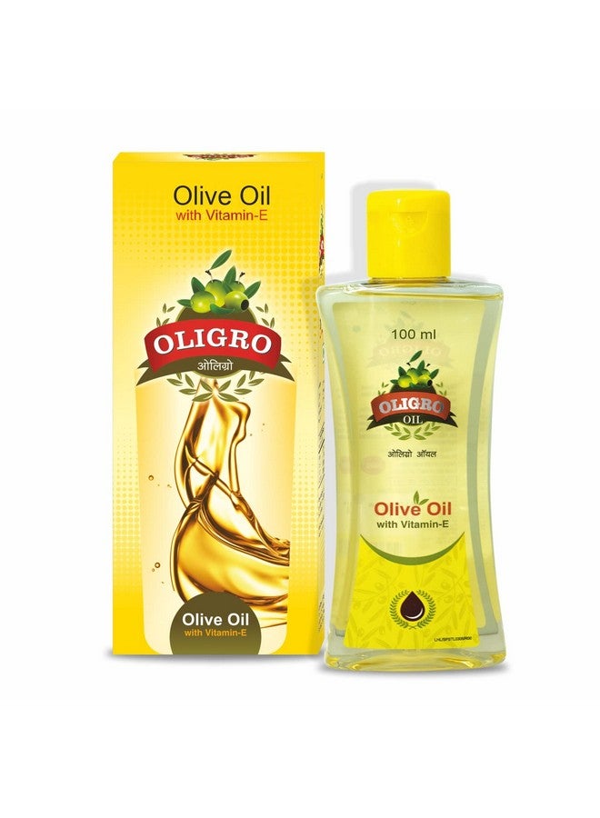 Leeford Oligro Body Massage Olive Oil Pack Of 3 (100Ml Each)- For Body Massage & Hair Care|Goodness Of Vitamin E & Almond Oil|Helps To Nourish & Glowing Skin|Pure & Natural -For Both Men & Women - Image 1
