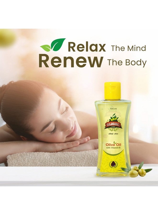 Leeford Oligro Body Massage Olive Oil Pack Of 3 (100Ml Each)- For Body Massage & Hair Care|Goodness Of Vitamin E & Almond Oil|Helps To Nourish & Glowing Skin|Pure & Natural -For Both Men & Women - Image 5