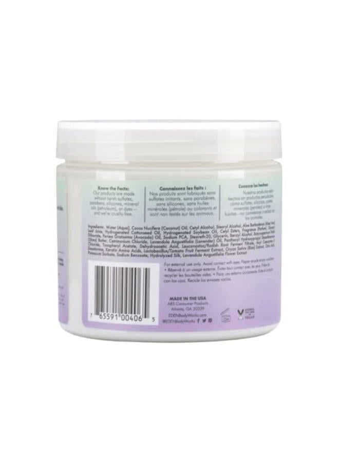 eden bodyworks Lavender Aloe Hair + Body Butter (16 oz) - Natural Moisturizer - Hydrate, Calm and Soothe Hair & Skin  - Image 3