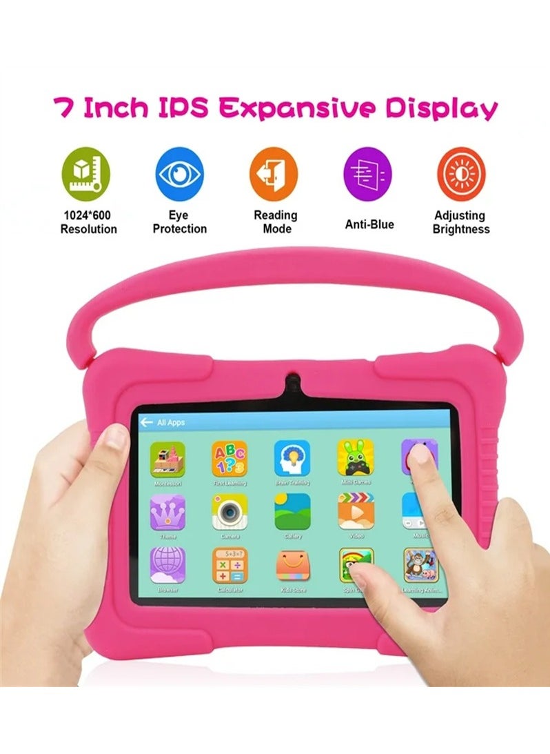 Generic - 7 Inch Android Kids Tablet PC For Study Education 1G RAM 16G ROM WiFi 1024x600 Children Tablets With Silicone Tablet Case - Image 1