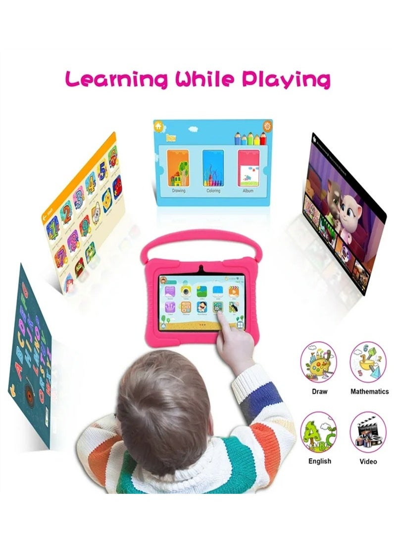 Generic - 7 Inch Android Kids Tablet PC For Study Education 1G RAM 16G ROM WiFi 1024x600 Children Tablets With Silicone Tablet Case - Image 1
