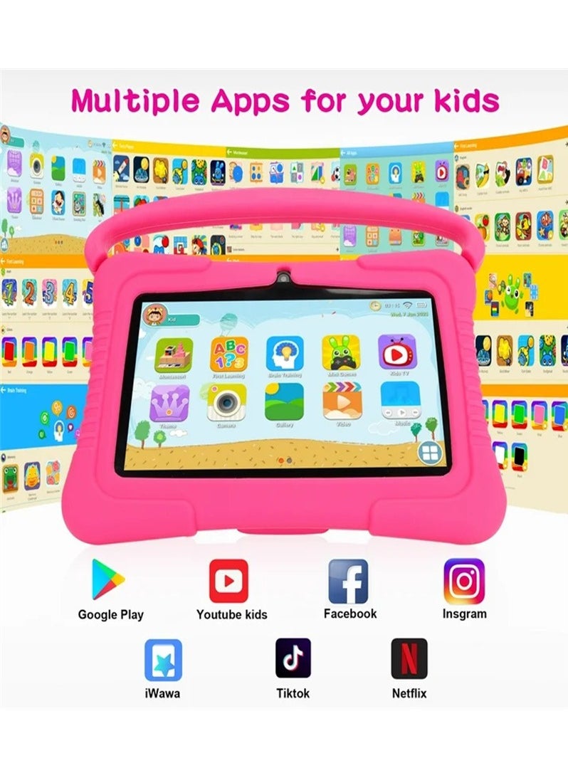 Generic - 7 Inch Android Kids Tablet PC For Study Education 1G RAM 16G ROM WiFi 1024x600 Children Tablets With Silicone Tablet Case - Image 1