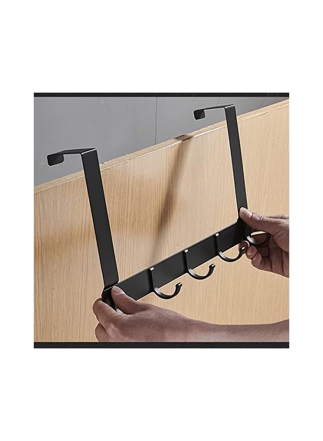 promass Over Door Hook, Door Hanger With 5 Coat Hooks, Decorative Rack For Home, Sturdy Over The Door Hanger Hook For Hanging Coat - Image 3