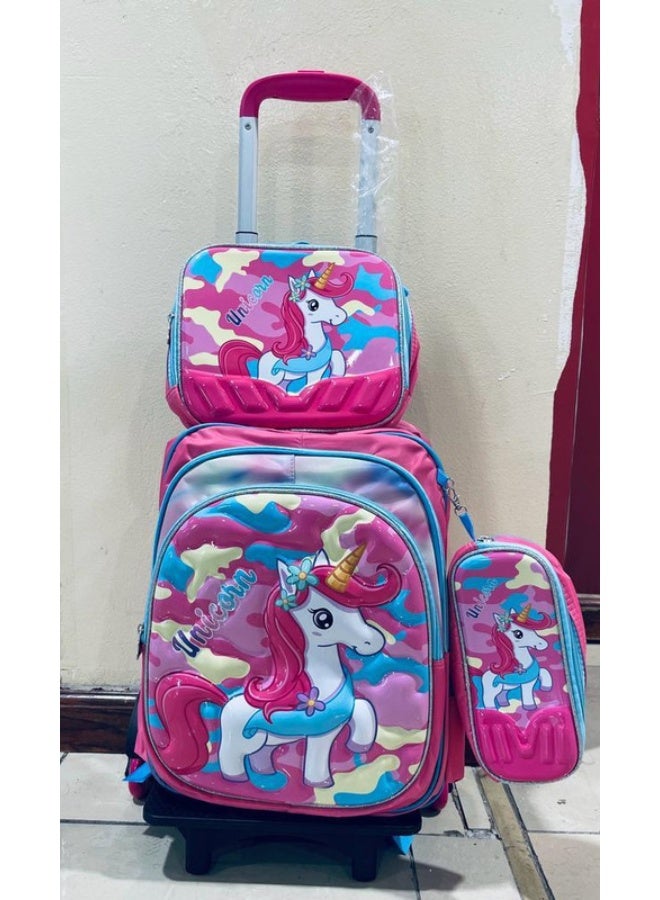 جدار العلاج التعويضي بالهرمونات حقيبة سفر ومدرسة للأطفال مع ملحقاتها برسومات كرتونية