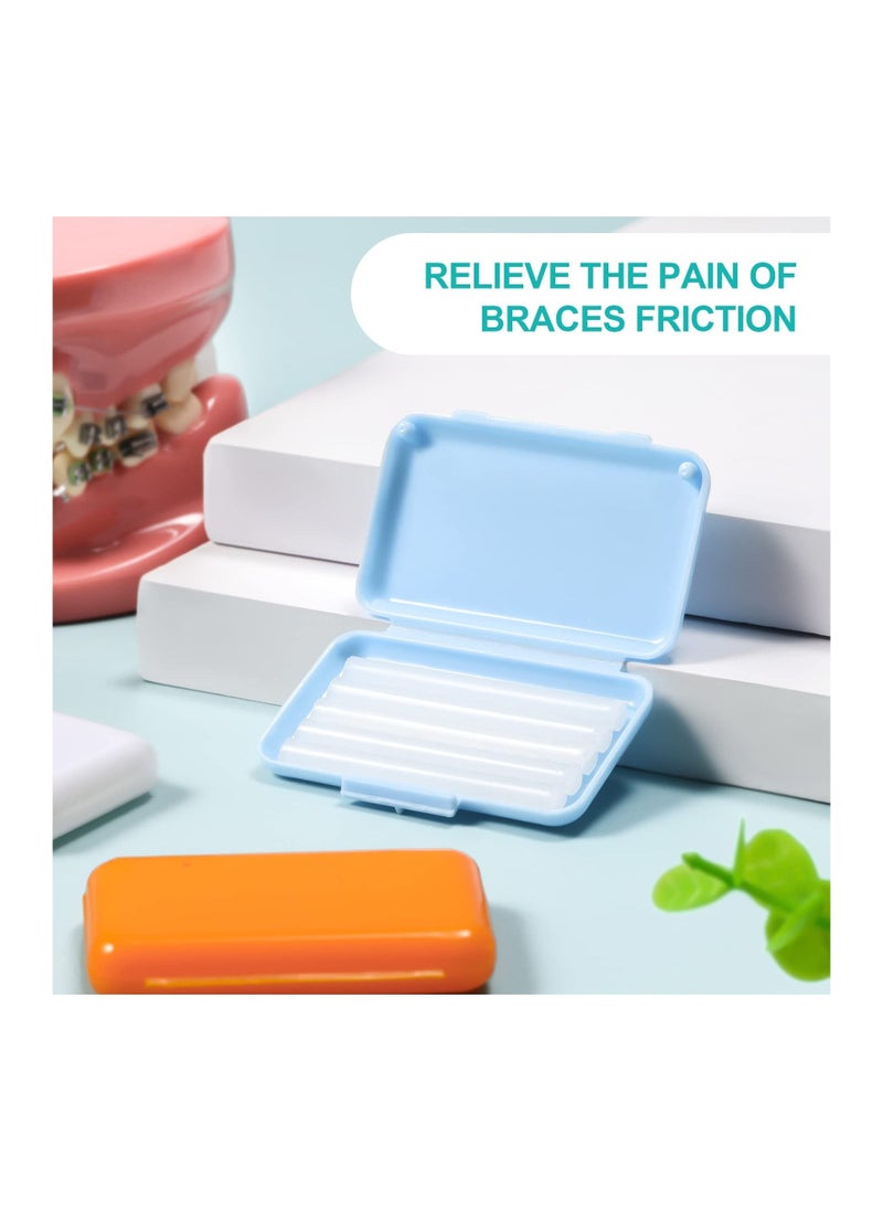 KASTWAVE Orthodontic Wax for Braces, 6 Boxes Dental Wax Brace Wearer Wax for Braces Protection(Blue Mint Flavor)  - Image 2
