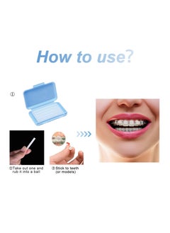 KASTWAVE Orthodontic Wax for Braces, 6 Boxes Dental Wax Brace Wearer Wax for Braces Protection(Blue Mint Flavor)  - Image 5
