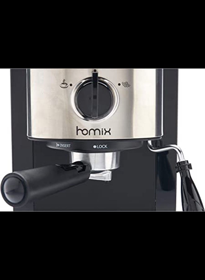 هوميكس ماكينة تحضير الكابوتشينو بقوة ضغط 15 بار 1.25 L 1470 W CM4637-CB متعدد الألوان - Image 5