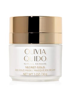 OLIVIA QUIDO OLIVIA QUIDO Clinical Skin Care Secret Gold 24K Mask | Anti-Aging Night Cream for Face and Neck | Tightens Wrinkles & Fine Lines | Whitens Dark Spots, Melasma & Acne Scars | Non-Comedogenic Night Mask 