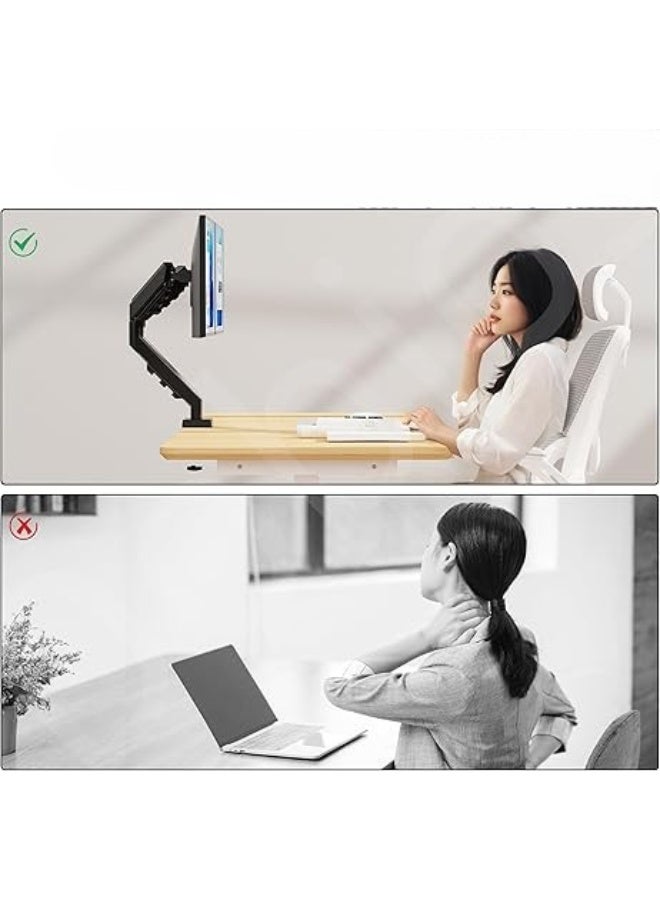 ذراع شاشة مزدوجة - يدعم شاشتين من 10 إلى 32 بوصة، قدرة تحميل 2-10 كجم، تركيب بمشبك وثقب، VESA 75×75 / 100×100، تعديل متعدد الزوايا، تنظيم الكابلات - Image 2