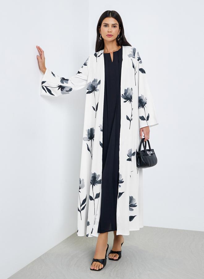 أميرة عباية بطبعة زهور - Image 1