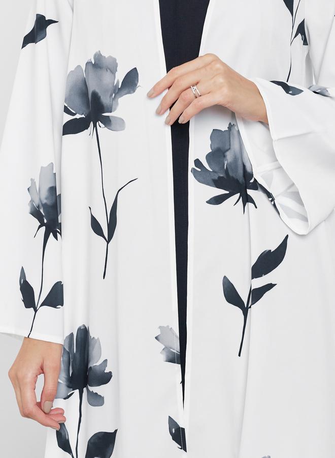 أميرة عباية بطبعة زهور - Image 3