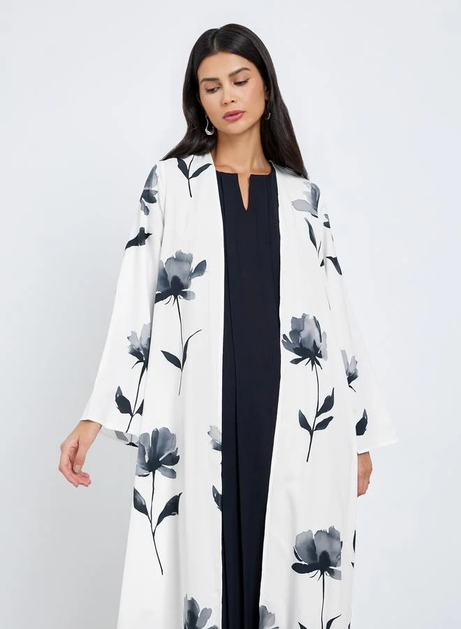 Amirah Amirah Women Floral Print A-Line Abaya