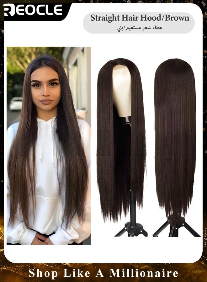 REOCLE Straight Lace Front Wigs Human Hair Pre Plucked Straight HD Lace Front Wigs Human Hair Bleached Knots Natural Hairline Human Hair Wigs - Image 1