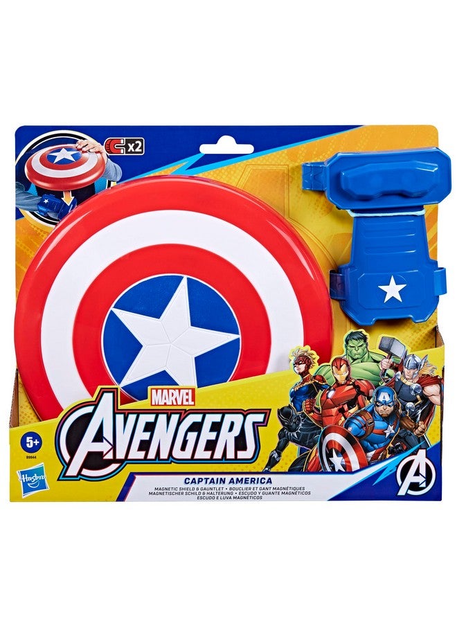 AVENGERS Marvel Avengers Captain America Magnetic Shield & Gauntlet 2-Piece Toy Figure Set - Image 3