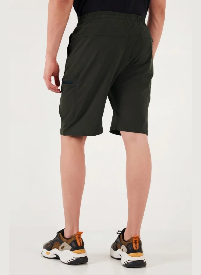 Buratti  Buratti Regular Fit Cargo Pocket Elastic Waist Bermuda Shorts Men's Shorts 693263 for Men | Best Price UAE