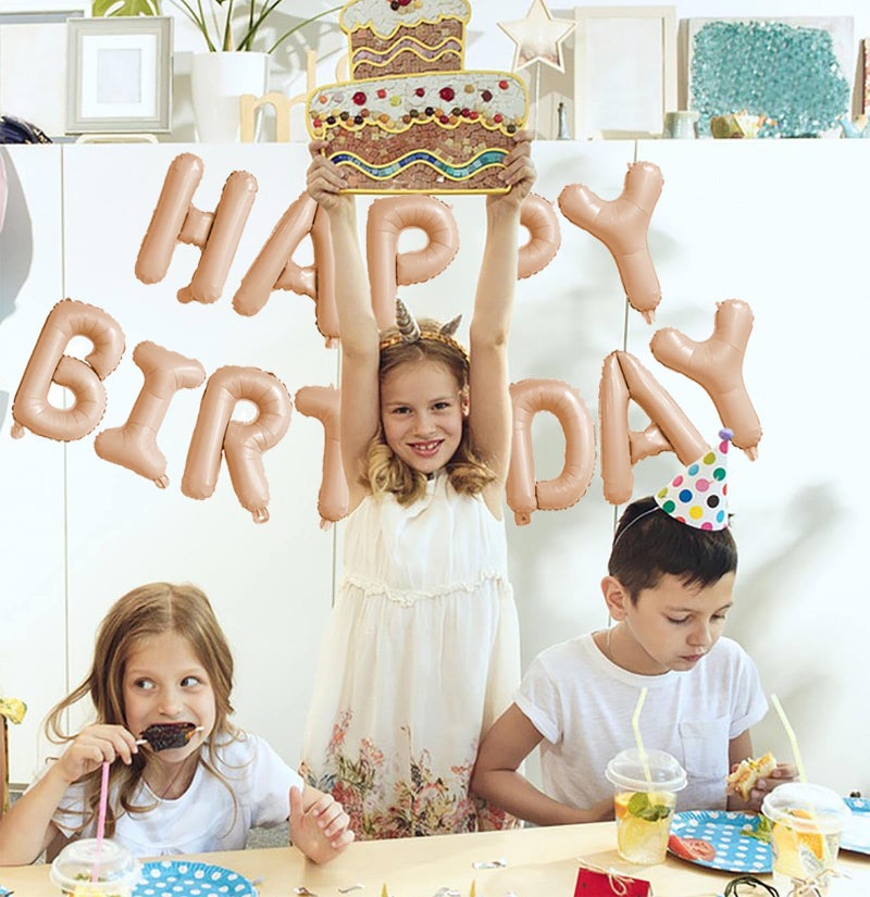 Kalor Pastel Purple Happy Birthday Balloons Banner 16 Inch Mylar Foil Letters Sign Reusable Balloons For Women  Men  Boys & Girls Birthday Decorations Party Supplies - Image 4