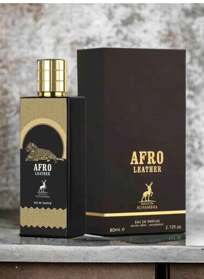 ميزون الهمبرا عطر أفرو ليذر عطر 80 مل ميزون الحمراء - Image 1