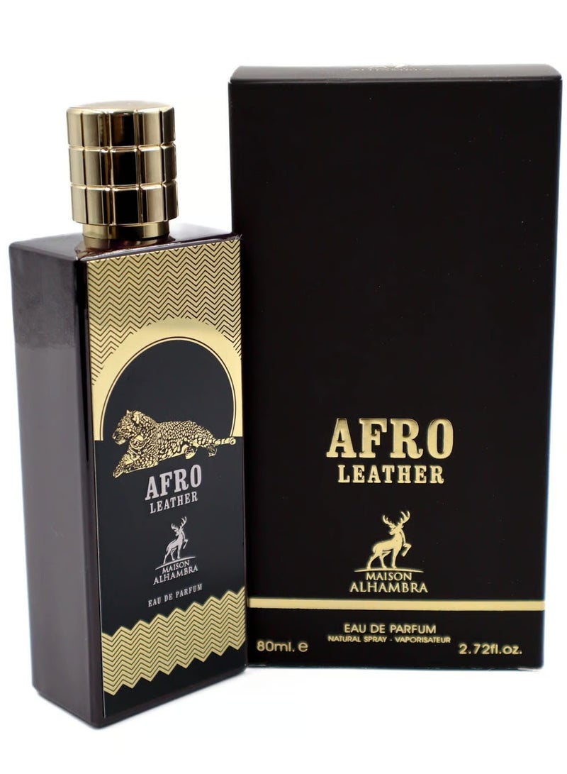 ميزون الهمبرا عطر أفرو ليذر عطر 80 مل ميزون الحمراء - Image 2