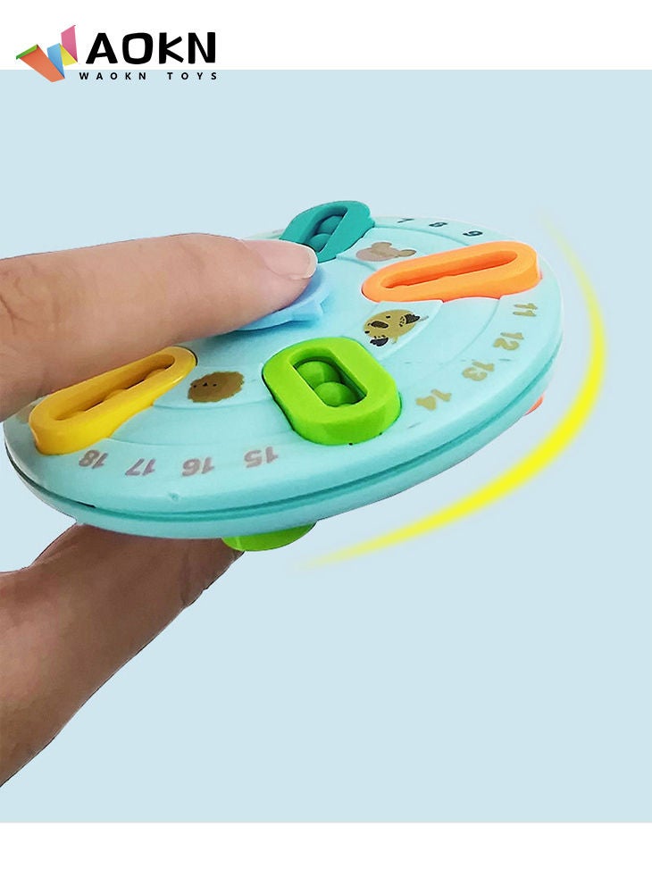 WAOKN - 2Pcs Children's Palm Puzzle Rubik's Cube Double-sided Rotating Fidget Spinner Decompression Toy - Image 1
