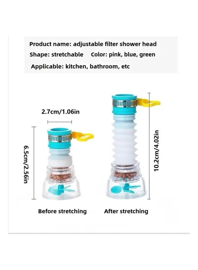 Blue Anti Splash Faucet Guard With Filter Water Saving Sprayer Easy Installation - Image 4