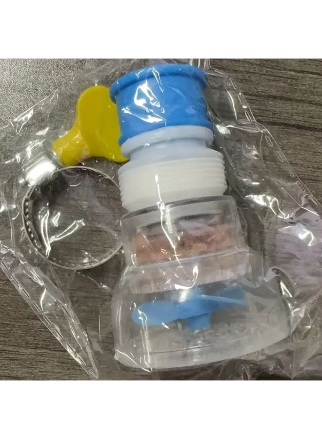 Blue Anti Splash Faucet Guard With Filter Water Saving Sprayer Easy Installation - Image 1